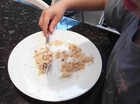 Sausage egg fried rice