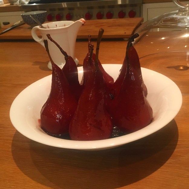 Poached pears